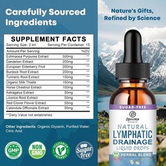 Lymphatic Drainage Supplements Drops Organic Lymphatic Support Liquid Drops …