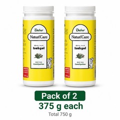 Dabur Nature Care Isabgol 375g Pack of 2 Bottles Total 750g Free Shipping