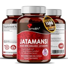 Organic Jatamansi Nardostachys Spikenard Root Powder Balchar 1500mg 120 Capsules