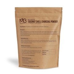Carbon activado de coco 100 % Puro Natural en polvo 3.5 oz carbón New ys