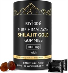 Himalayan Shilajit GOLD Gummies, Organic, Extremely Potent 3000 mg, Fulvic Acid.