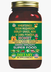 Al Riyan Green Immunity Super Food Honey Herbal Supplement Wheatgrass Reishi
