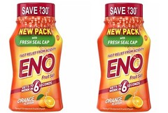 2 X 100g Eno Powder Orange powder fast-relief action stomach discomfor acidity