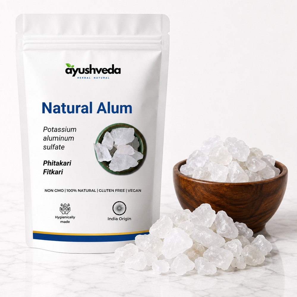 Phitakari Natural Alum Crystal 100g | Potash Alum | Aftershave & Acne Care