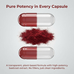 Lemeli Beet Root Capsules with Beetroot Powder Extract – Plant Based Formula for