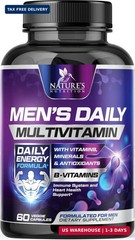 Multivitamin for Men Vitamin A, C, D, E, Zinc, Calcium, Multivitamins for Immune