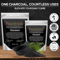 Activated Charcoal Powder Bulk – 1.75 lbs. Jar, Coconut – Food Grade Kosher Non-