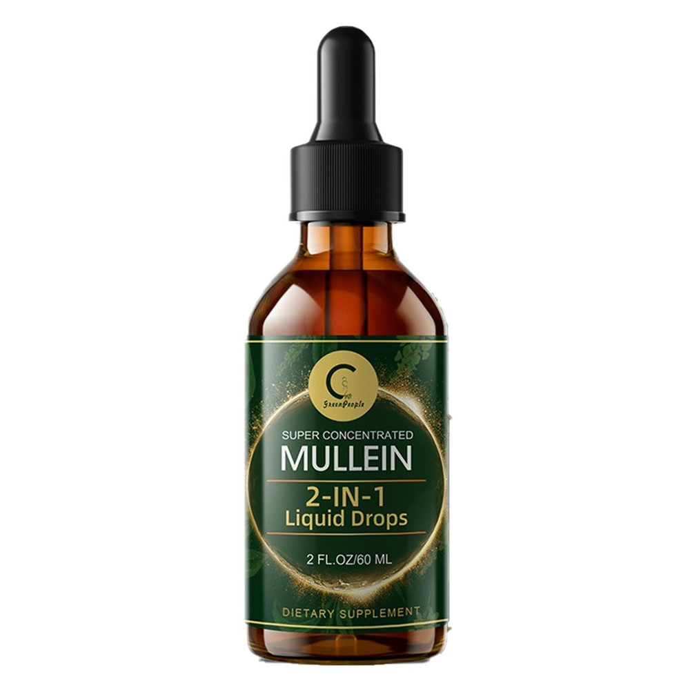2 IN 1 Mullein Leaf Extract Super Concentrated 2 FL.OZ/60 ML Lung Cleanse