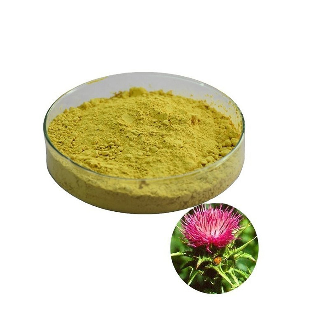 50g Milk thistle extract powder Silybum Marianum 80%