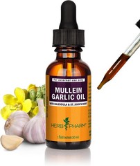 Mullein Garlic Oil with St. John’s Wort – Holistic Wellness 1 Fl Oz