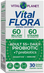 Vital Planet – Flora Adult 55+ Probiotic Supplement with 60 Billion…