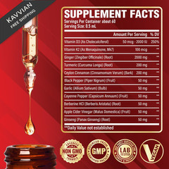 11in1 Ginger Root Liquid for Support Immune & Digestion 1 Fl Oz (Pack of 1)