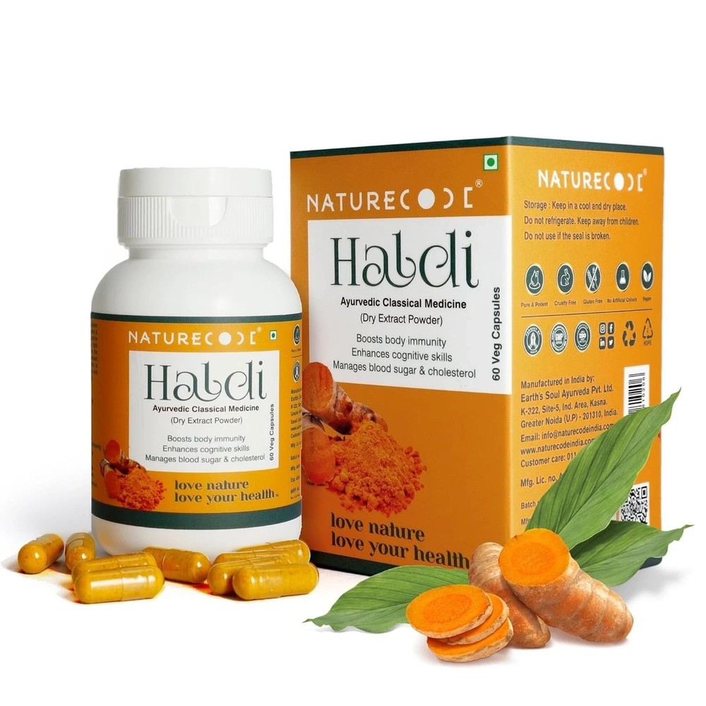 Nature Code Haldi Capsules, 60 Capsules B083