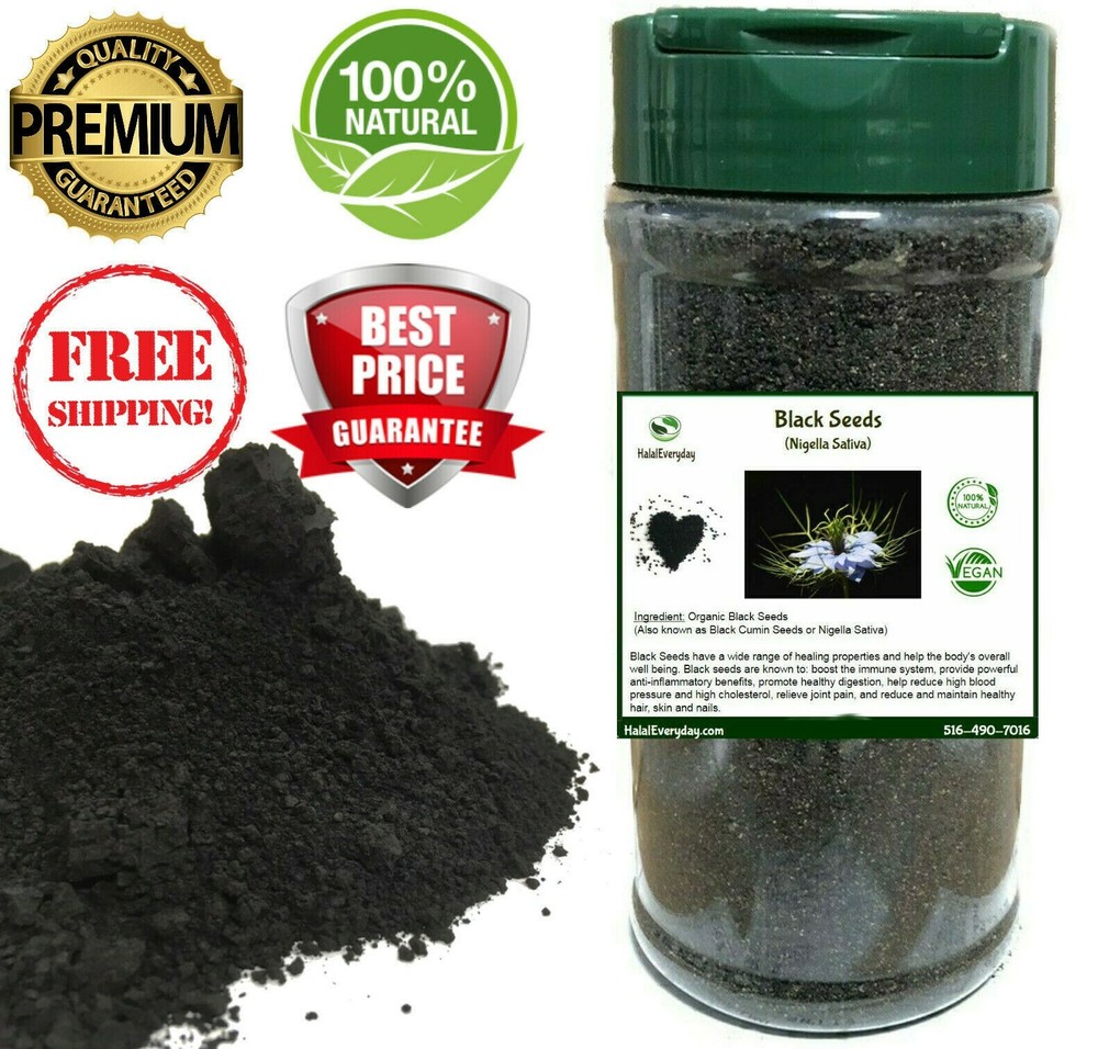 Black Cumin Seed POWDER GROUND NIGELLA SATIVA Raw Pure Natural Semilla Comino