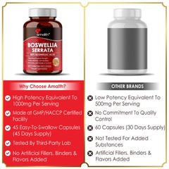 Boswellia Serrata Extract Powder 1000mg Capsules – 90 Count – Joint Health