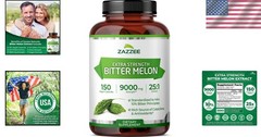 Potent 25:1 Bitter Melon Extract with 10% Bitter Principles, 150 Capsules