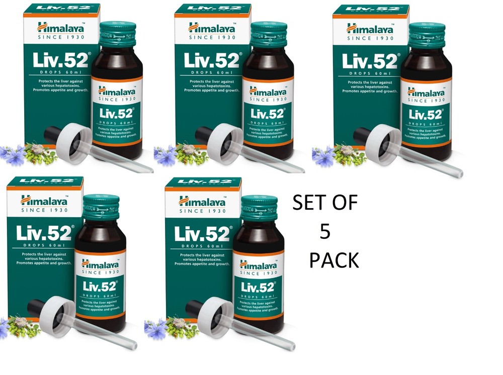 Liv 52 Drop 60ml x 5 | Sealed | Expiry 07/2027 Free And Fast Shippping