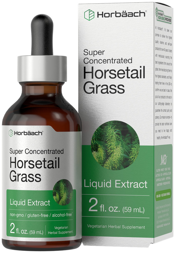 Horsetail Liquid Extract | Alcohol Free | 2 fl oz | Vegetarian | by Horbaach
