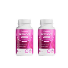 Rosabella Organic Beet Root Powder 1300mg Capsules Support Blood Pressure 60ct