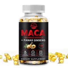 Maca Root Capsules 10000mg, Peruvian Maca Extract for Men & Women 240 Capsules