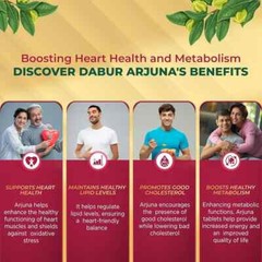 Arjuna Tablets – 60 Tabs | Heart Health & Cholesterol Support | Buy 2 Get 1 Free