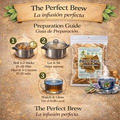 Palo Azul 4oz (141.g) Herbal Tea | Kidneywood (Blue Stick) Te Herbal | Makes 40+
