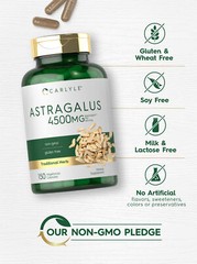 Astragalus Capsules 4500mg | 200 Count | Vegetarian, Non-GMO | by Carlyle