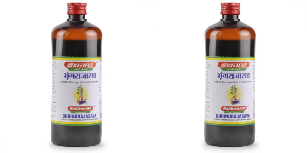 2pc x Baidyanath Bhringrajasava (450ml) Bhringarajasava Bhringraj Asava