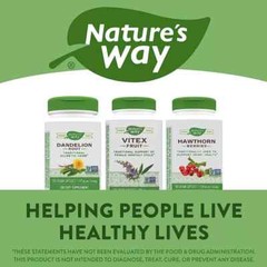 Dandelion Root 1,575 mg per serving Non-GMO Nature’s Way Gluten Free Vegetarian