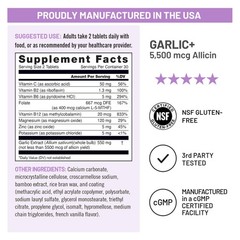 NatureWise Garlic Extract 5,500 mcg Allicin Supplement – 60 Count (Pack of 1)