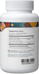 Pattern Wellness Odorless Organic Garlic – 1000mg – 30 Count (Pack of 1)