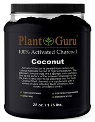 Activated Charcoal Powder Bulk – 1.75 lbs. Jar, Coconut – Food Grade Kosher Non-