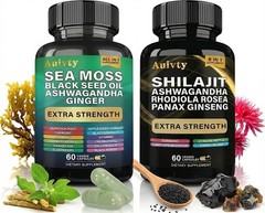 Herbal Wellness Bundle – Sea Moss Complex 19,445mg + Shilajit Complex 15,250m…