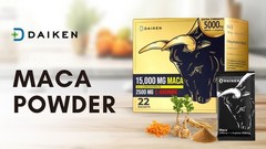 Extra Strength Peruvian Maca Root Powder 15,000 mg – Gelatinized Blend, L-Argini