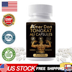 3450mg TongkatAli Extract 200:1 Strong Natural Testosterone Booster 60-180 Caps