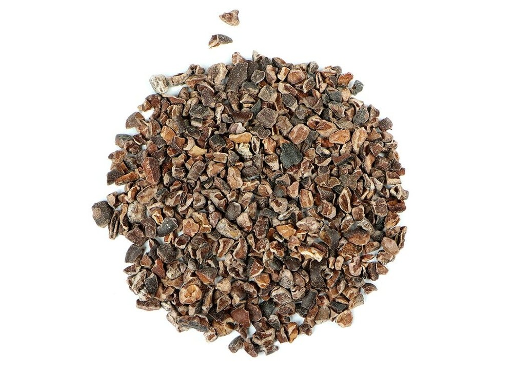 Cacao Nibs Roasted (Theobroma cacao) Organic, Fair Trade 1 oz.