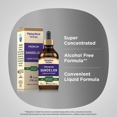 Dandelion Root Extract | 4 fl oz | Liquid Drops | Alcohol Free | by Piping Rock