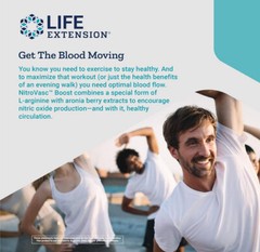 NITROVASC BOOST (Berry Flavor) NITRIC OXIDE VASCULAR HEALTH LIFE EXTENSION