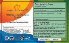 ORGANIC Tamarind Juice Powder Tamarindus Indica Pure & High Quality No Fillers