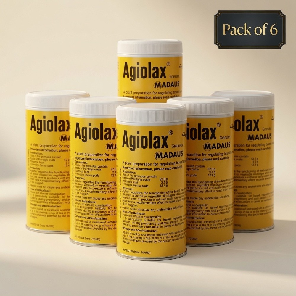 6 PACK AGIOLAX Madaus Granules 250g Made in Germany Express Sealed EXP 7/2027 🥇
