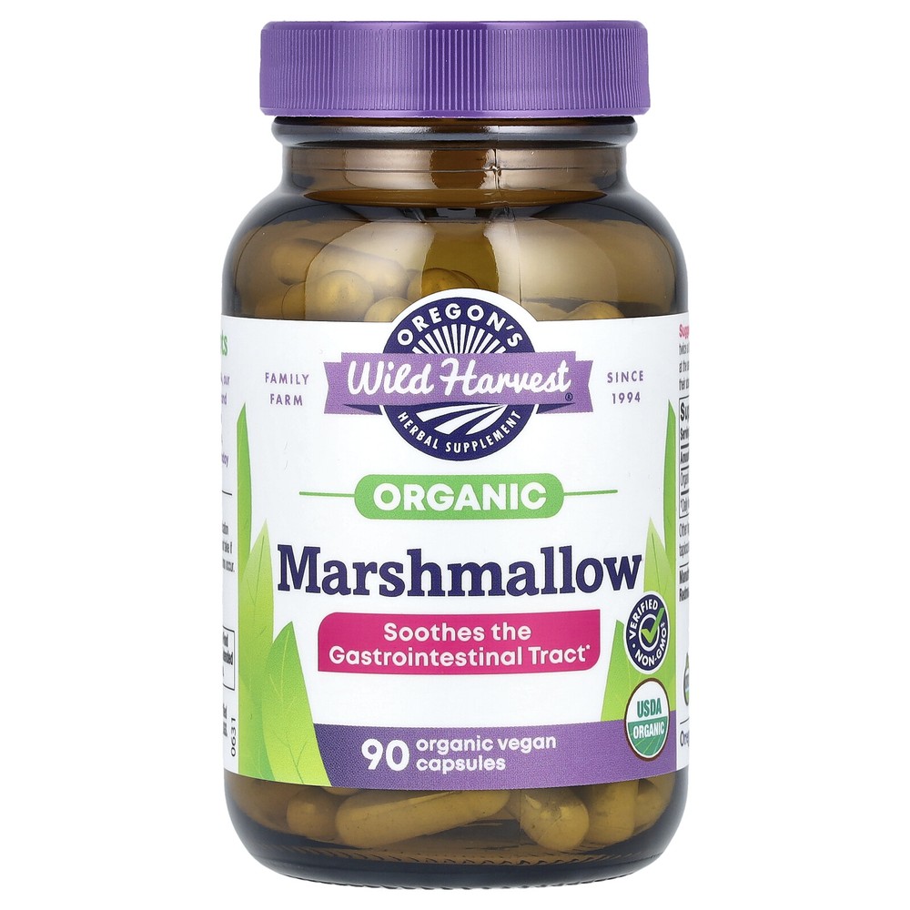 Oregon s Wild Harvest Marshmallow 90 Vegetarian Capsules Dairy-Free,