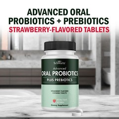 Oral Probiotics Supplement with Prebiotics – Supports 60 Count (Pack of 1)