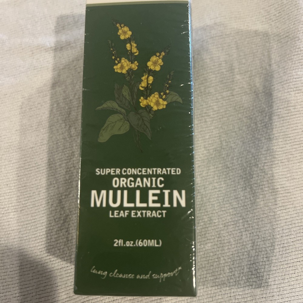 Mullein Leaf Tincture Organic Liquid Drops Extract 2 Oz Lungs Super Concentrated