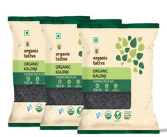 Nigella Black Cumin Organic Tattva Kalonji Seeds 100g x3 Pack Spice Fresh