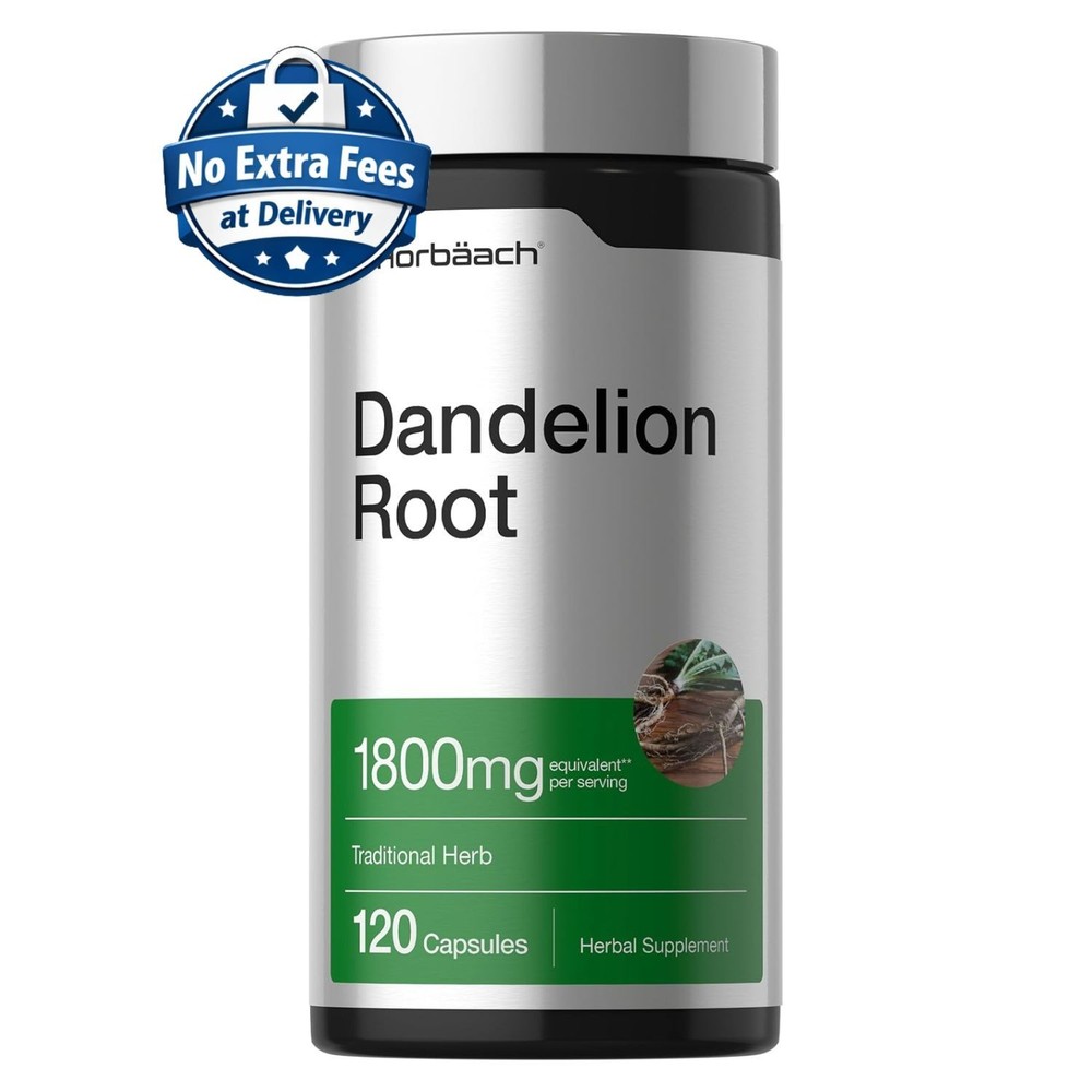 Extracto Raíz Diente de León 1800mg 120 Cápsulas Suplemento Taraxacum officinale
