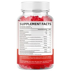 MEENCCD Berberine Gummies with Ceylon Cinnamon 1500mg 60 Count (Pack of 1)