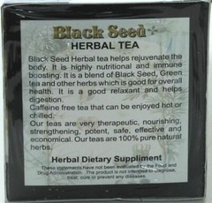 Natural Black Seed Herbal Tea | Antioxidant Peppermint Green Tea – 20 Bags