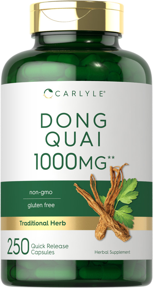 Dong Quai Capsules 1000mg | 250 ct | Non-GMO, Gluten Free Supplement | Carlyle