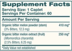 Himalaya Organic Bitter Melon Blood Sugar Support 410mg 60 Caplets