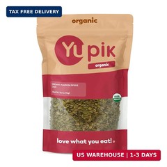 Yupik Organic Raw Pumpkin Seeds, No Shell, 2.2 lb (35.2 oz), Gluten-Free, Non-GM